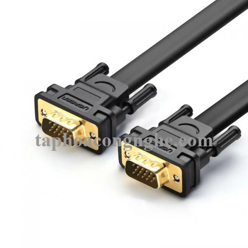 Ugreen 11670 10M màu Đen Cáp tín hiệu 2 đầu VGA cáp dẹt VG105 30011670
